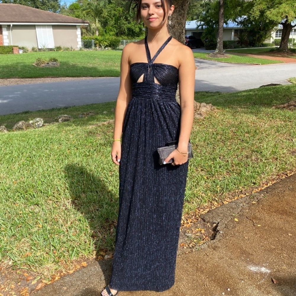 Navy BA&SH Formal Gown - Hudson - Size 1 - Worn Once Excellent Condition